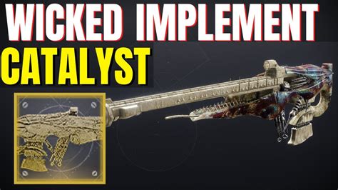 Wicked Implement Exotic Catalyst In Seconds Youtube