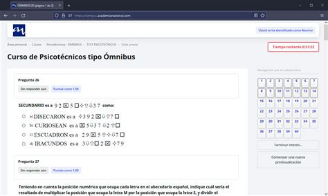 Curso Online de Psicotécnicos tipo Ómnibus