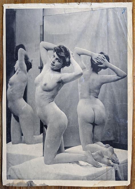 Lot Authentic Rare Stone Lithograph Academic Nude 1850s