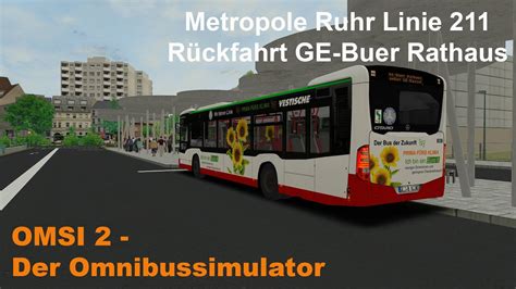 Omsi 2 Metropole Ruhr Linie 211 Rückfahrt zum GE Buer Rathaus MB C2