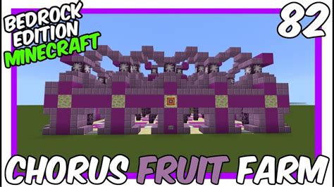 How To Build A Chorus Fruit Flower Farm Minecraft Bedrock Edition