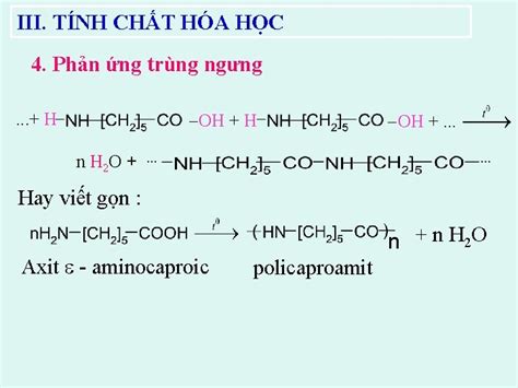 Phản ứng trùng ngưng amino axit Cơ chế Ứng dụng và Ví dụ