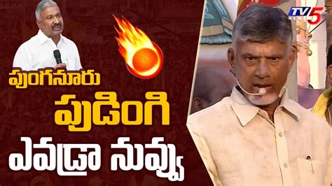 Chandrababu Powerful Comments On Peddireddy Ramachandra Reddy