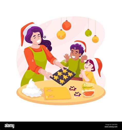 Christmas Baking Isolated Cartoon Vector Illustration Stock Vector