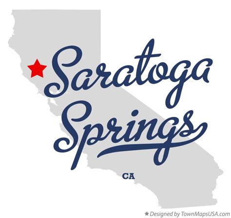 Map of Saratoga Springs, CA, California