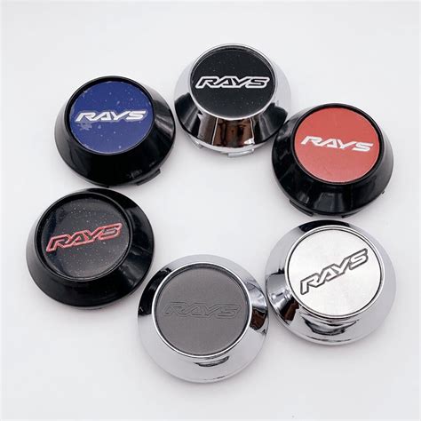 Pcs Lot Mm Mm Car Wheel Center Hub Caps For Rays Volk Emblem Logo