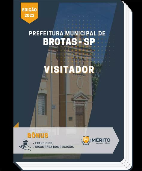 Apostila Visitador Prefeitura Municipal De Brotas Sp M Rito Apostilas