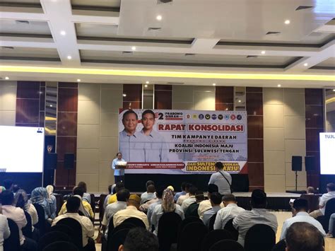 Tkd Prabowo Gibran Sulteng Gelar Rapat Konsolidasi Perdana Berikut