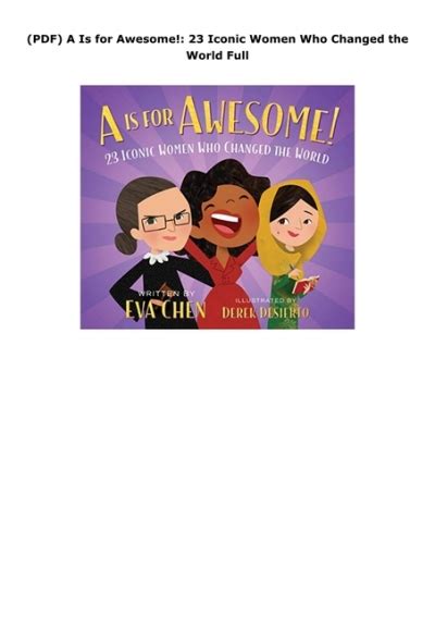 Pdf A Is For Awesome Iconic Women Who Changed The World Full