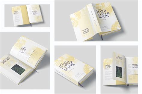 Hardcover Book Dust Jacket Mockups Masterbundles