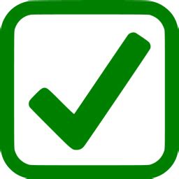 Green checked checkbox icon - Free green check mark icons