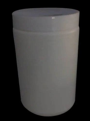 Round Hdpe Empty White Plastic Protein Powder Jar Capacity Ml At