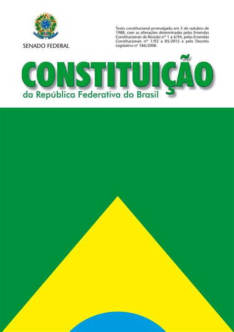 Constitui O Da Rep Blica Federativa Do Brasil Ebook De Senado Federal