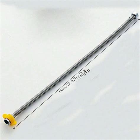 Pc Stainless Steel Braided Pipe Point Double Headed Toilet Water Tank Inlet Soft Hose Hot