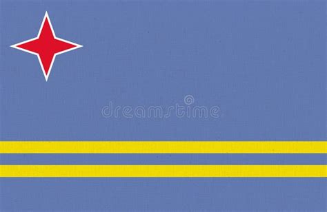 Flag of Aruba. Official Symbol of Country of Aruba Stock Illustration ...