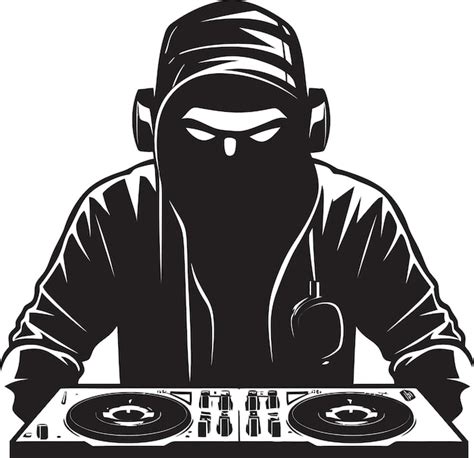 Premium Vector | Bassline bliss cool dj man icon vector logo vector ...