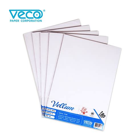 Veco Elit Vellum Board Gsm Sets Shopee Philippines