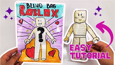 💗paper Diy💗roblox Outfit Blind Bag Tutorial Asmr Youtube