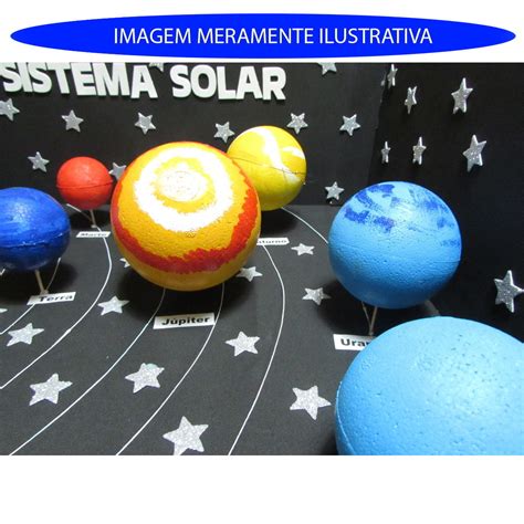 Maquete Sobre Sistema Solar Na Papelaria Barão