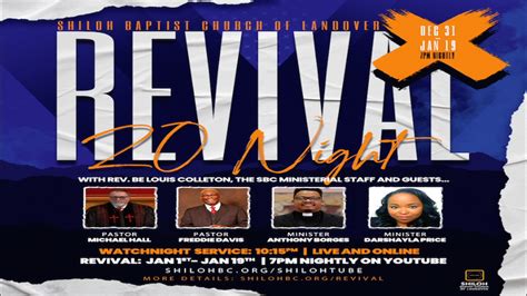 Revival | Shiloh Baptist Church of Landover