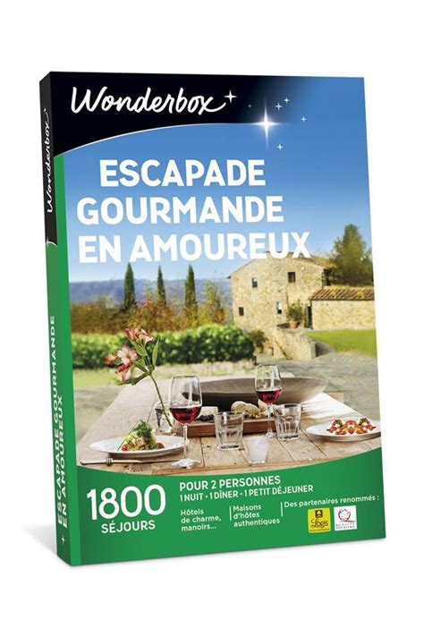 Coffret Cadeau Wonderbox Escapade Gourmande En Amoureux Coffret Cadeau Achat And Prix Fnac