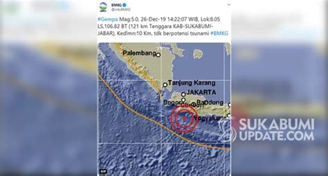 Gempa Magnitudo 5 0 Guncang Sukabumi