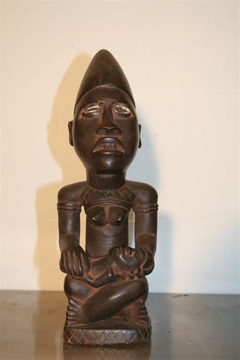 Kongo Maternit D Afrique R D Du Congo Statuette Kongo Maternit