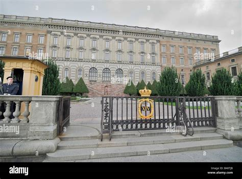 In front of Swedish Royal Palace Stock Photo - Alamy