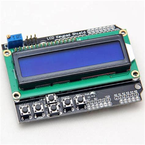 16x2 Arduino Blue Backlight LCD Keypad Shield Model Name Number 2265