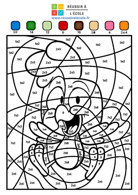 Coloriage Magique 6eme Coloriage Magique De Multiplication Cm1 Tout