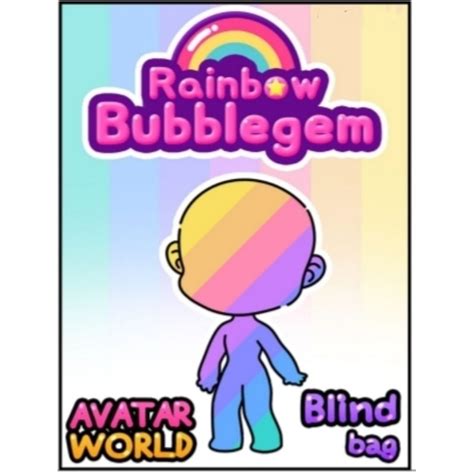 Paper Doll Avatar World x Rainbow Bubblegem Blind Bag/Blindbag/Mainan ...