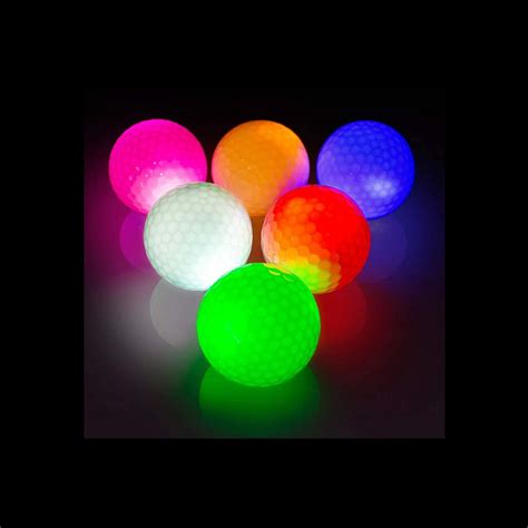 Thiodoon glow in the dark bright colored golf balls set