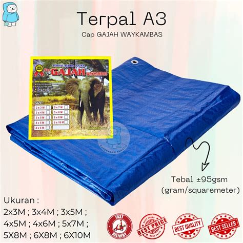 Jual Terpal Plastik A Import Cap Gajah Waykambas X Meter Indonesia