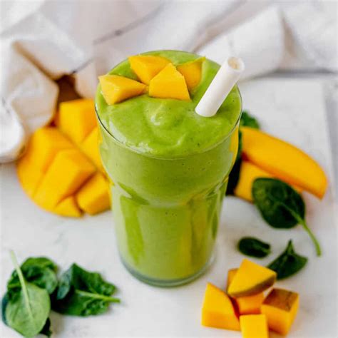 Mango Spinach Smoothie What Molly Made