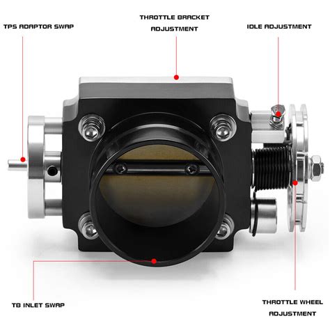 Mm High Flow Alloy Aluminum Universal Cnc Billet Intake