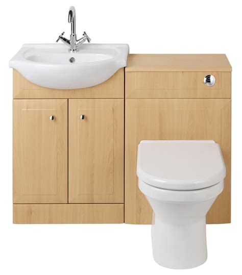 Furniture Wc Unit And Vanity Beech Glasgow Bathroom Design