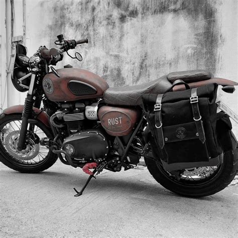 Waxed Canvas Rolltop Pannier Saddlebag Miltifit Design From R9Kustoms