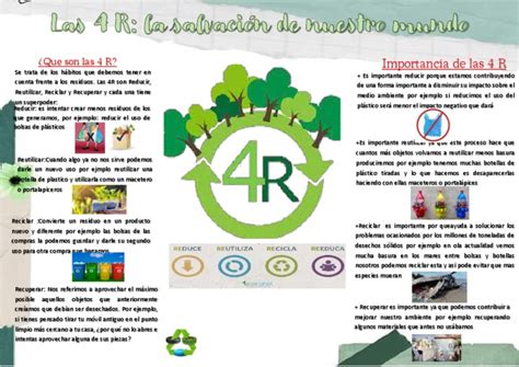 Las 4r Claves Para Reducir Nuestro Impacto Ambiental Pdf Residuos El Plastico