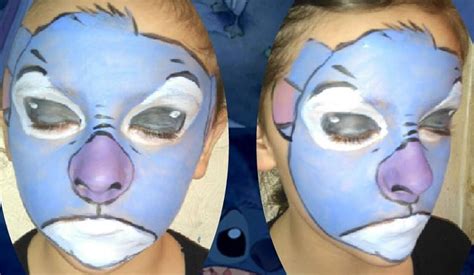 Stitch face paint by FaelanGreyWolf on DeviantArt