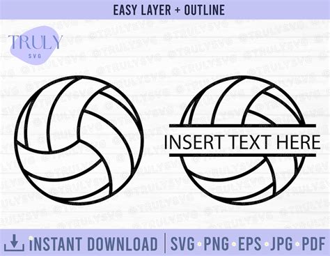 Volleyball SVG, Volleyball Monogram SVG, Volleyball SVG Files ...