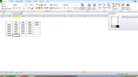 MS Excel Sum Function By Excel Freak Video 6 YouTube