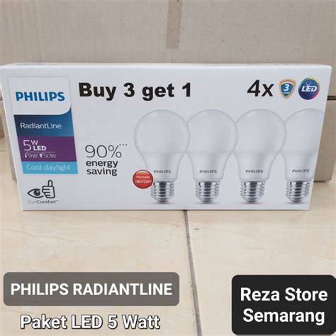 Jual Lampu Led Philips Paket Watt W Radiantline Beli Gratis