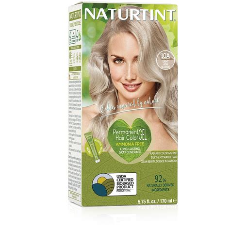 Amazon Naturtint Permanent Hair Color A Light Ash Blonde Pack Of Ammonia Free