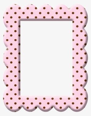 B Strawberry Chocolate Cute Frames Printable Frames Polka Dots