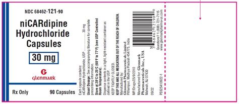 Dailymed Nicardipine Hydrochloride Capsule