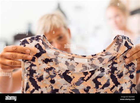 Mature Women Trying On Clothes High Resolution Stock Photography And Images Alamy