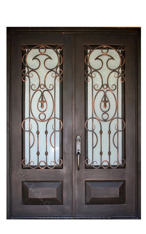 Naples Square Top Double Entry Iron Doors Universal Iron Doors