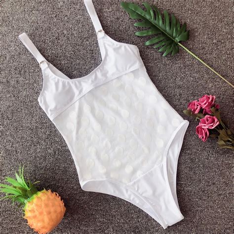 2019 Transparent Bikini One Piece Swimsuit Sexy Quick Dry