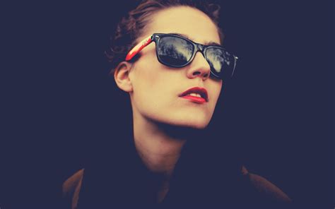 Wallpaper Face Women Portrait Looking Away Sunglasses Brunette