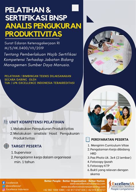 Sertifikasi Bnsp Analisis Pengukuran Produktivitas